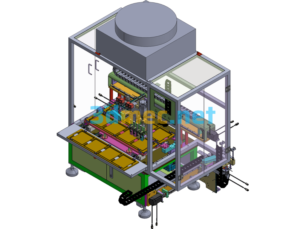 Automatic Plate Dispenser SolidWorks 3D Model Free Download