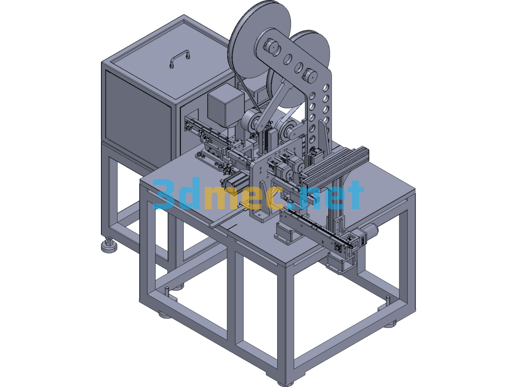 Automatic Machine (E) Machine AH52 Bottom Case With Moisture Absorbing Pad Automation Equipment Creo(ProE) 3D Model Free Download