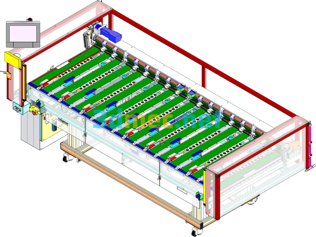 Automatic Production Line SolidWorks 3D Model Free Download