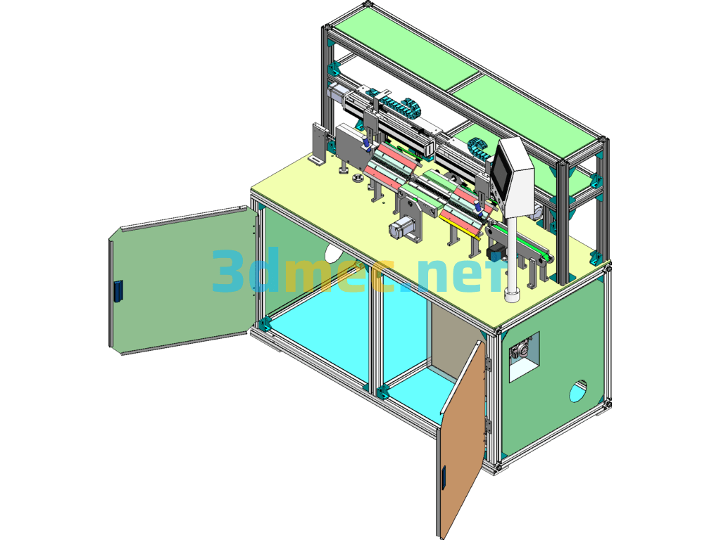 Automatic Flip Glue Applicator SolidWorks 3D Model Free Download