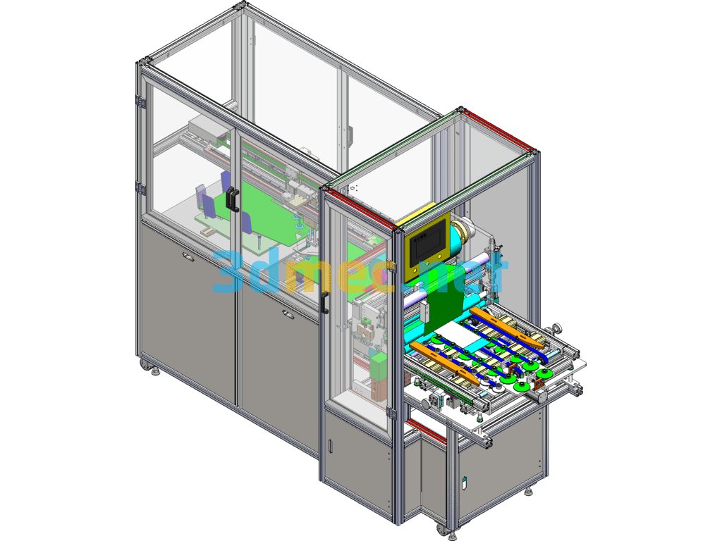 Automatic Laminating Equipment (With DFM, BOM) SolidWorks 3D Model Free Download