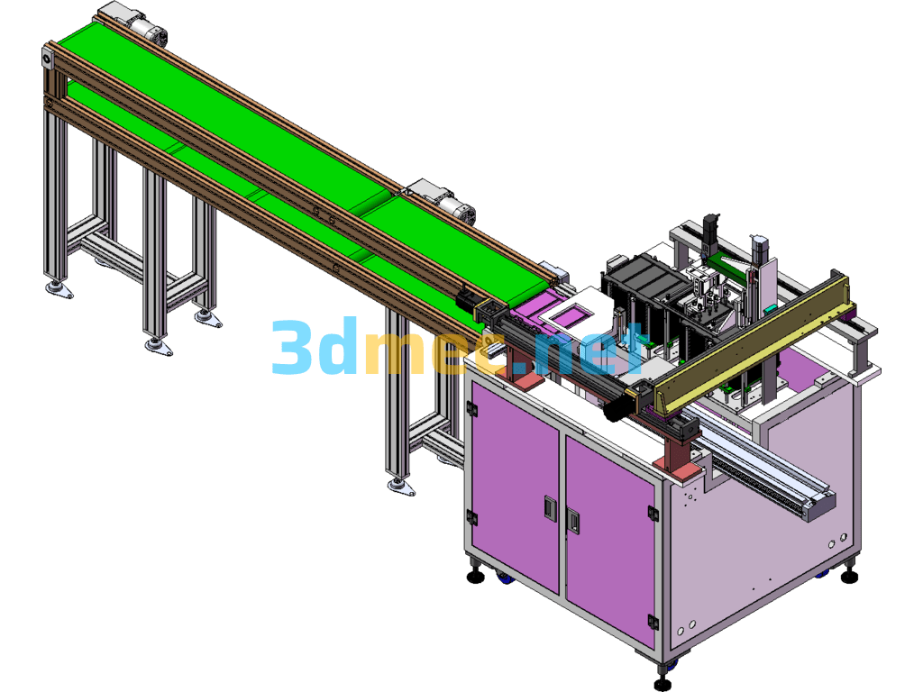 Automatic Plate Transfer Machine (With DFM) SolidWorks 3D Model Free Download