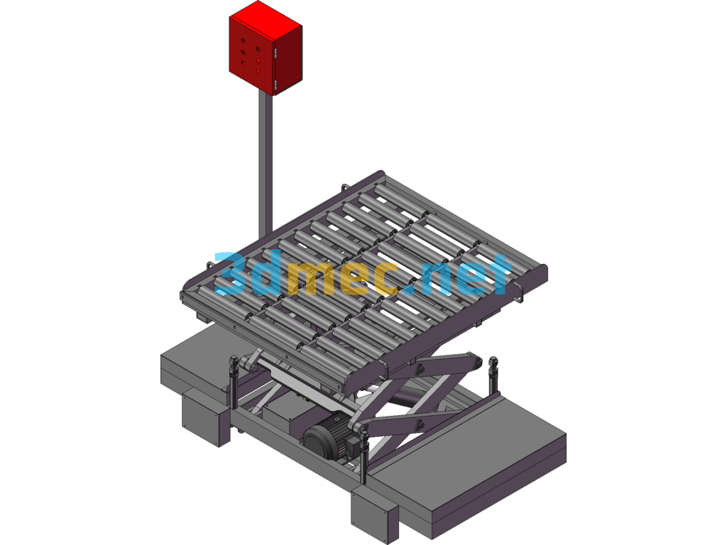 Automatic Running Lift 3D+CAD Engineering Drawing+Bom List SolidWorks 3D Model Free Download