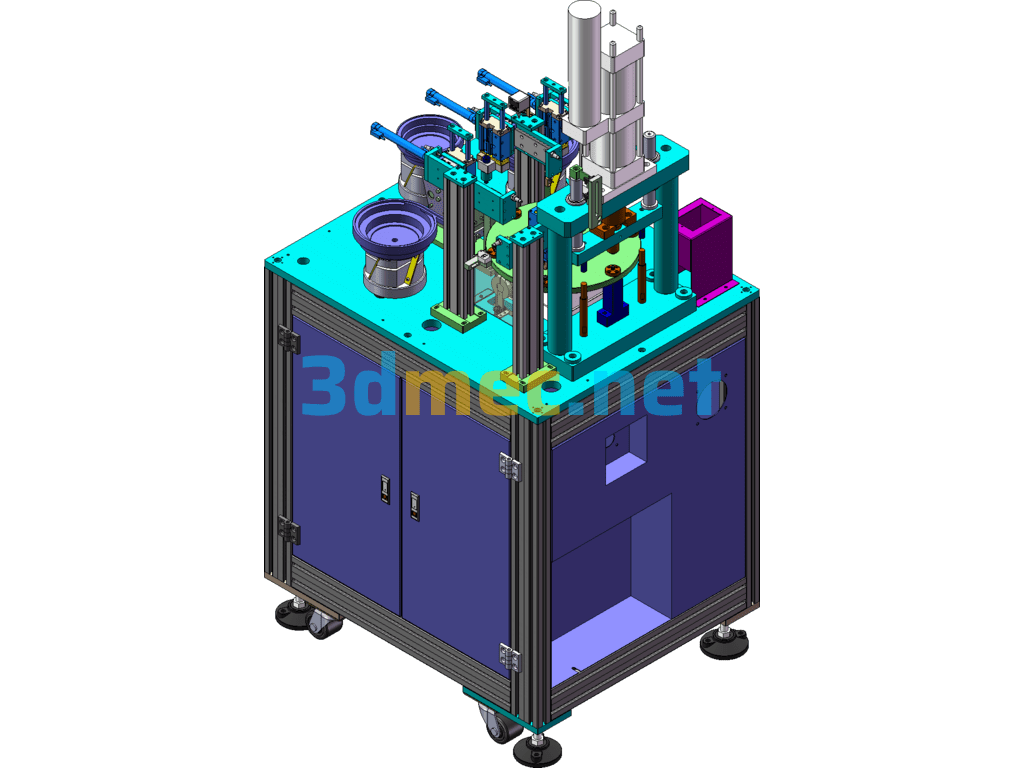 Automatic Riveting Machine SolidWorks 3D Model Free Download