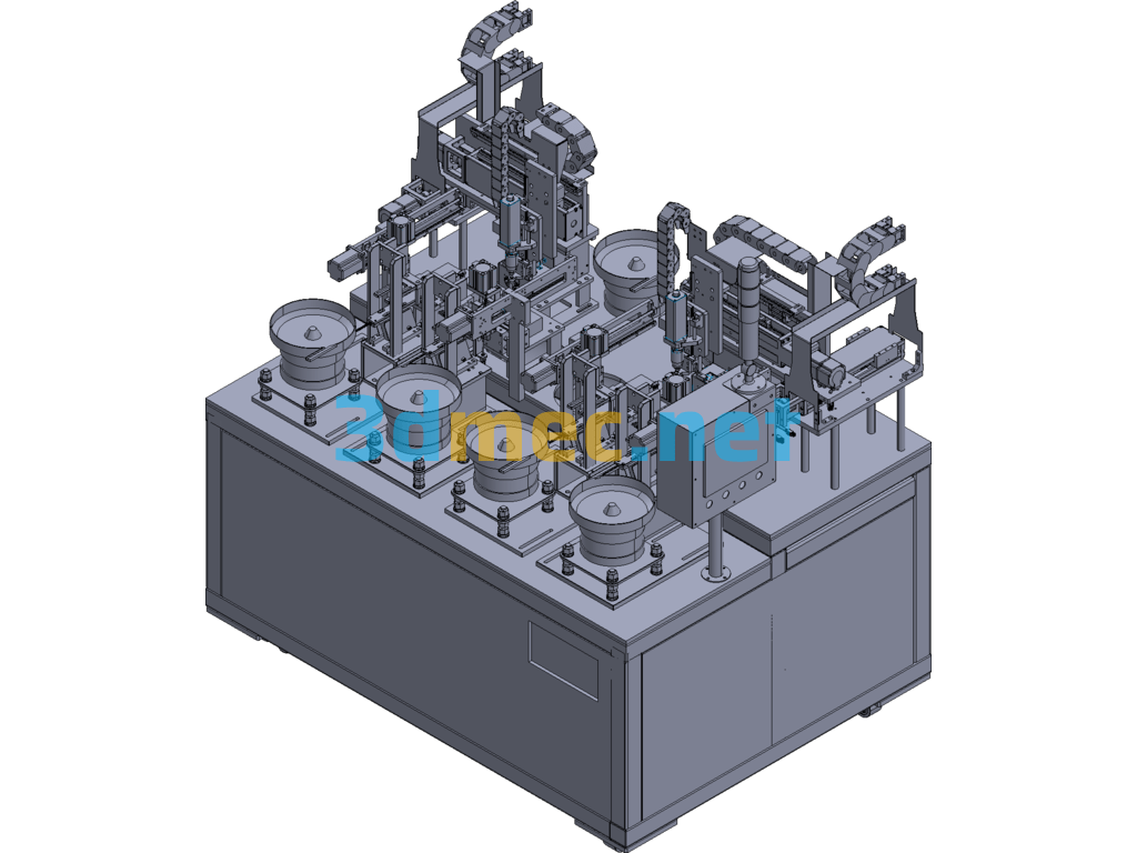 Automatic Locking Screw Assembly Machine Exported 3D Model Free Download