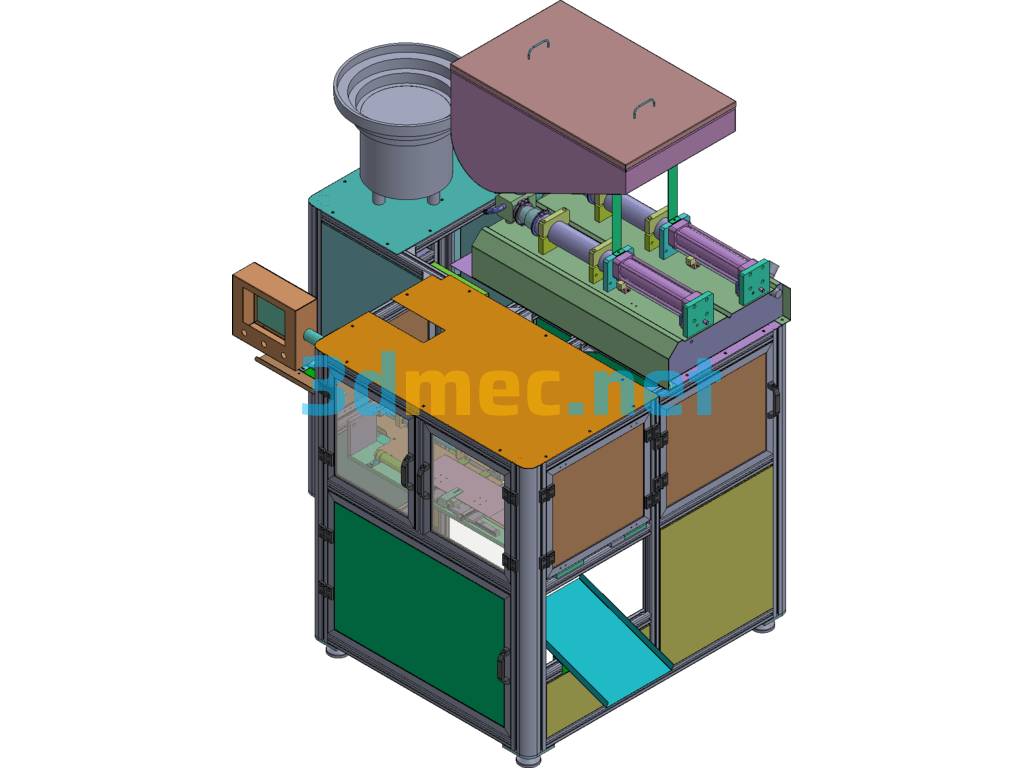 Stand-Up Pouch Filling Machine SolidWorks 3D Model Free Download