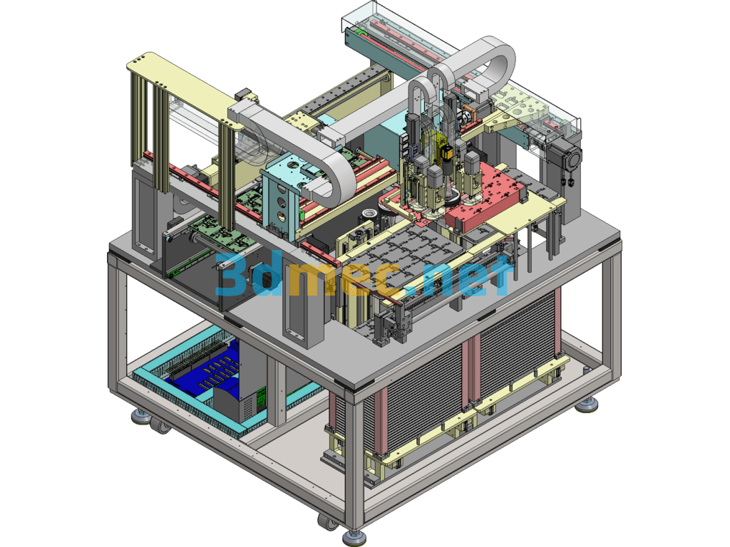 Chip/PCB Circuit Board Assembly Machine SolidWorks 3D Model Free Download