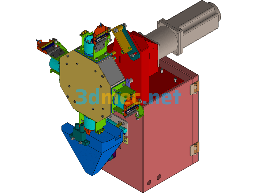 Medicine Powder Automatic Mixer Stirring And Bagging Machine CAXA-IronCAD 3D Model Free Download