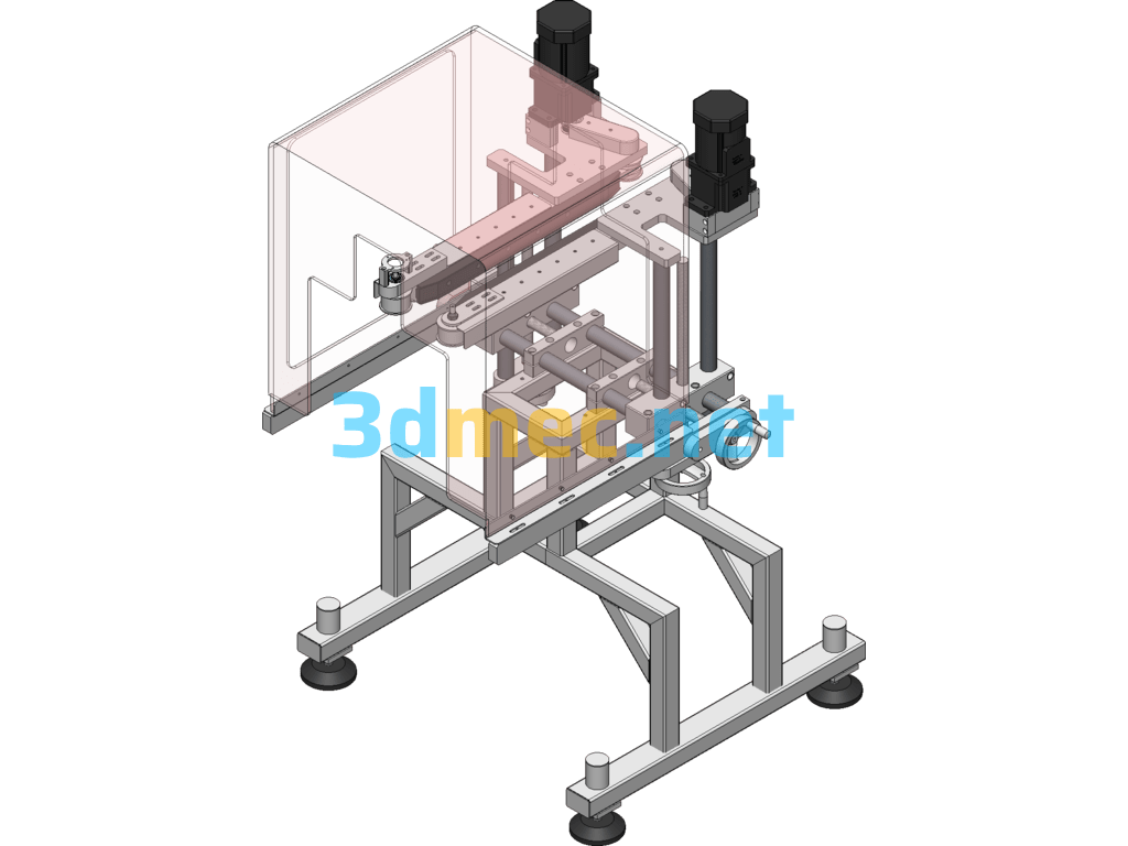 Floor Mounted Clamping Mechanism SolidWorks 3D Model Free Download