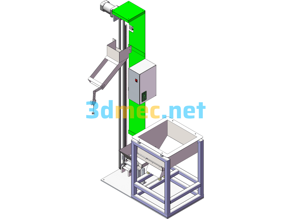 Screw Lifter SolidWorks 3D Model Free Download