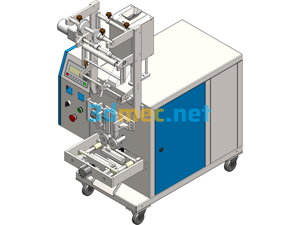 Screw Bagging And Sealing Machine SolidWorks 3D Model Free Download