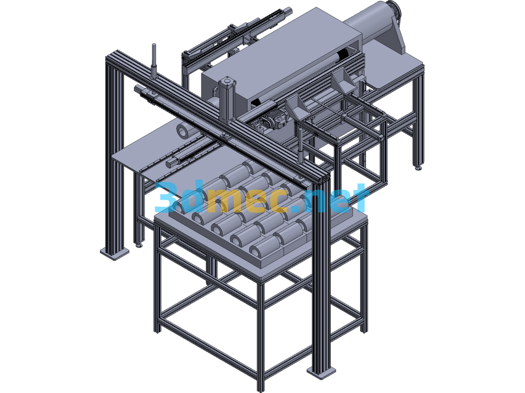 Screw Dissolving Material Automatic Cleaning Machine Exported 3D Model Free Download