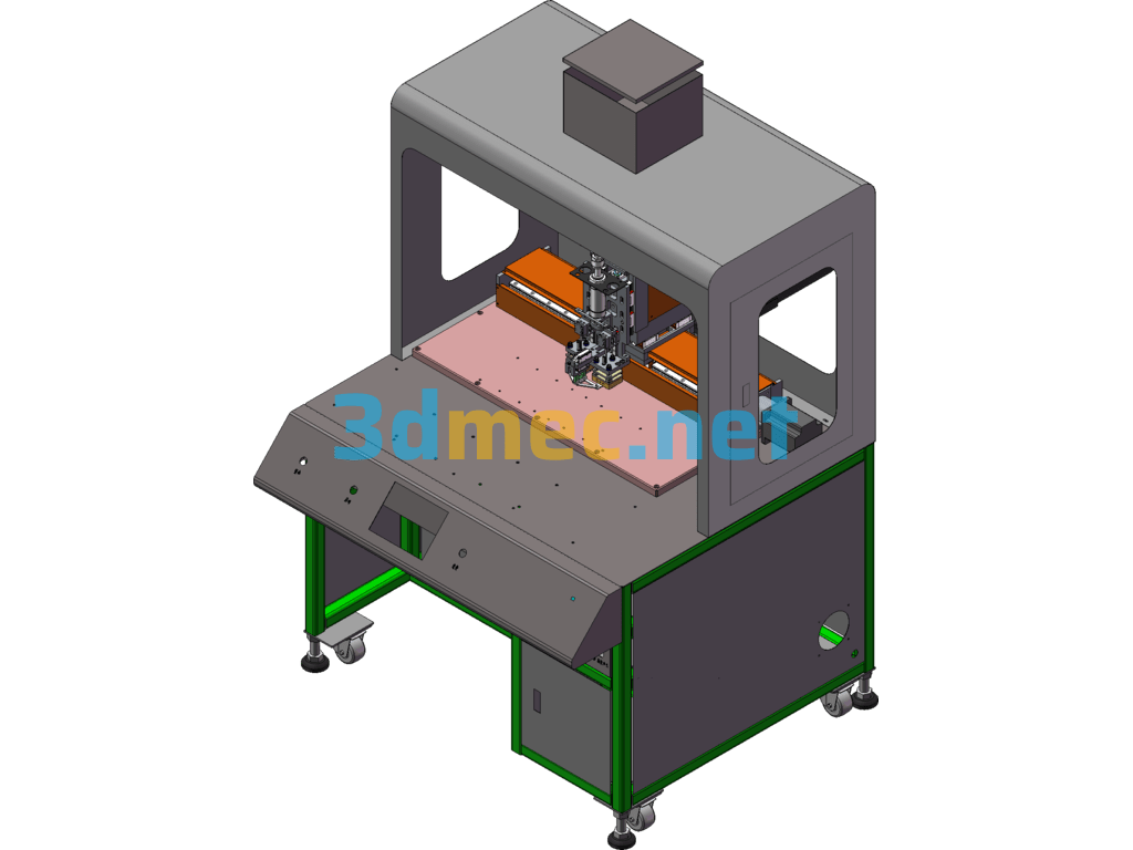 Nut Hot Melt Implantation Equipment (Mass Production Type) SolidWorks 3D Model Free Download