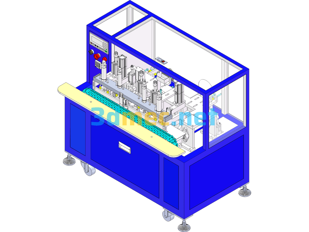 Cutting, Stripping, Twisting And Tinning Machine SolidWorks 3D Model Free Download