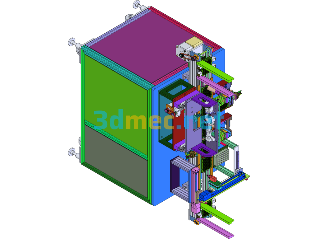 Chip Resistor Screening Equipment SolidWorks 3D Model Free Download