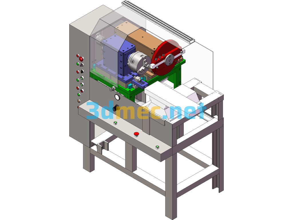 3D + Engineering Drawings + List BOM For Che Quartet Machine Tools SolidWorks 3D Model Free Download