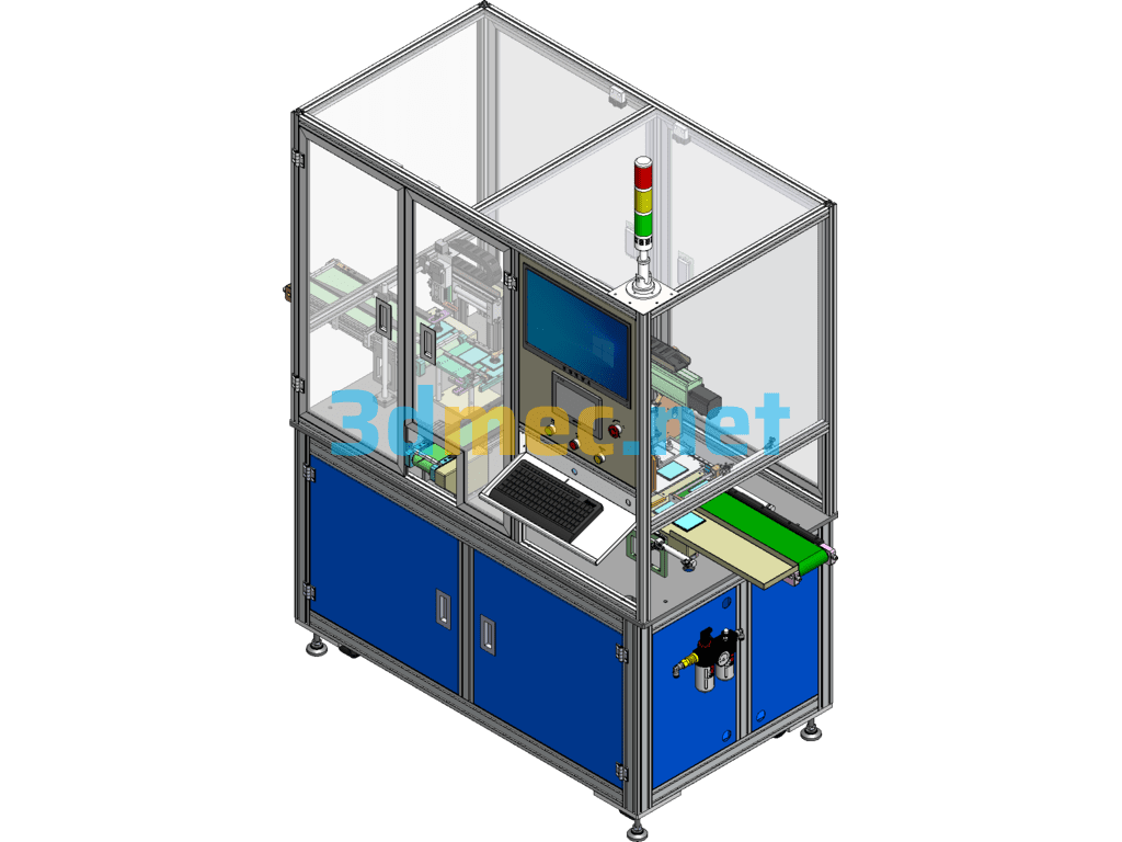 FPC Pack Automatic Measuring Machine SolidWorks 3D Model Free Download