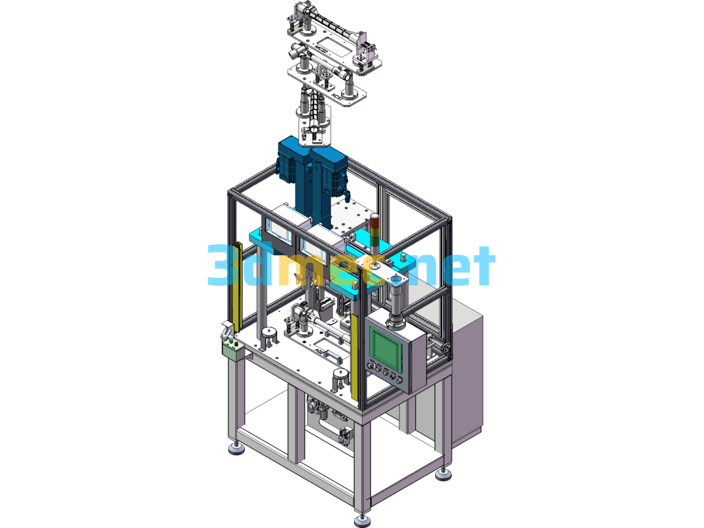 Bushings Press-In Machine SolidWorks 3D Model Free Download