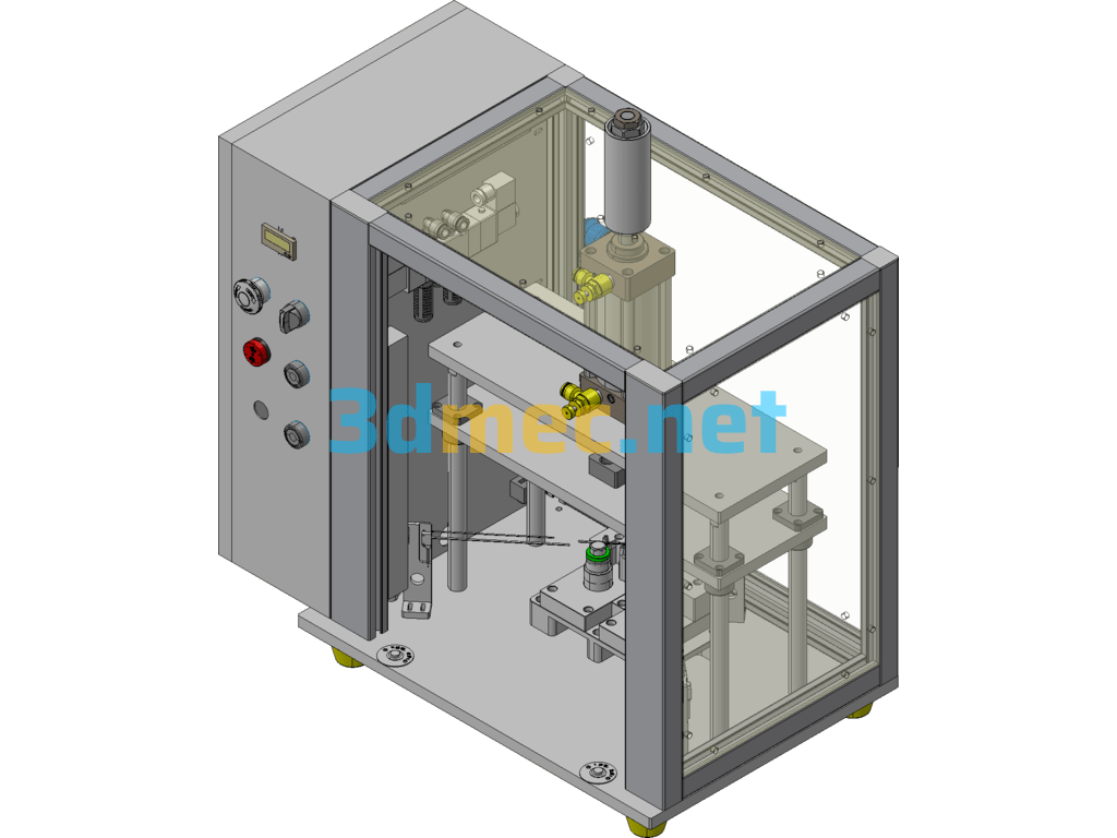 Bearing Press Machine Exported 3D Model Free Download