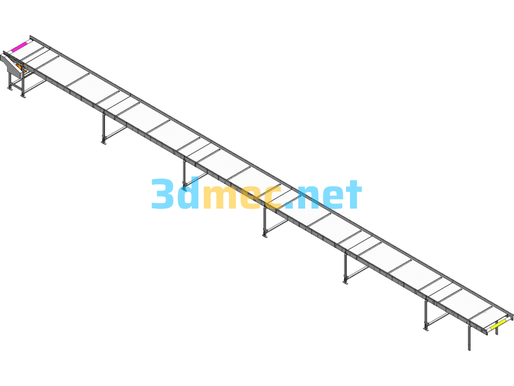 Conveying Speed 10m/Min Belt Line SolidWorks 3D Model Free Download