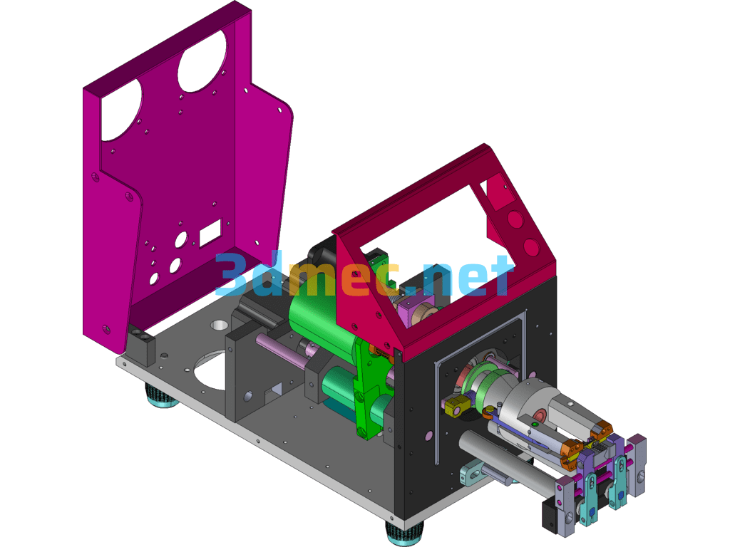 Imported Wire Stripping Machine Exported 3D Model Free Download