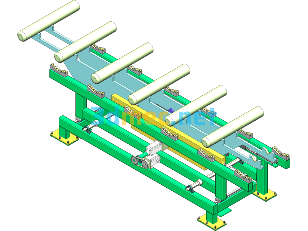 Heavy Duty Synchronized Transplanter SolidWorks 3D Model Free Download