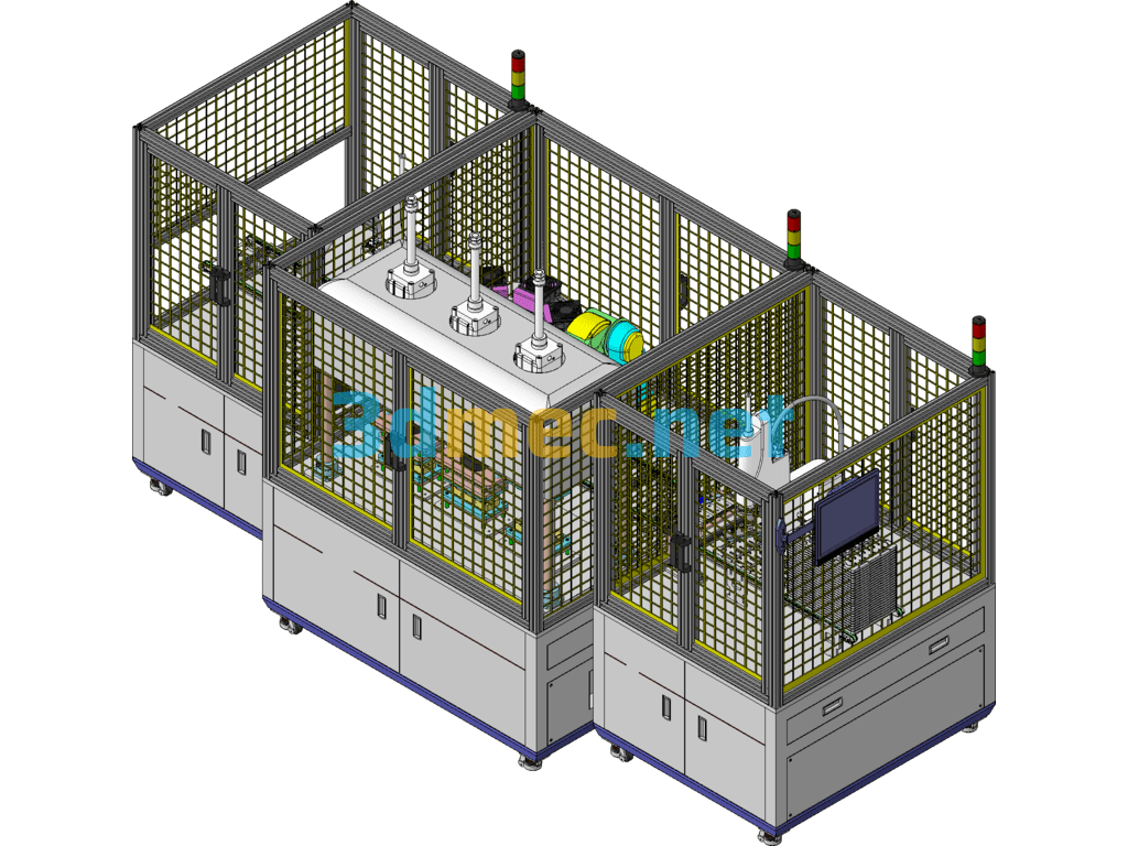 Iron Shell Hot Pressing Equipment Iron Shell Hot Shaping Machine SolidWorks 3D Model Free Download