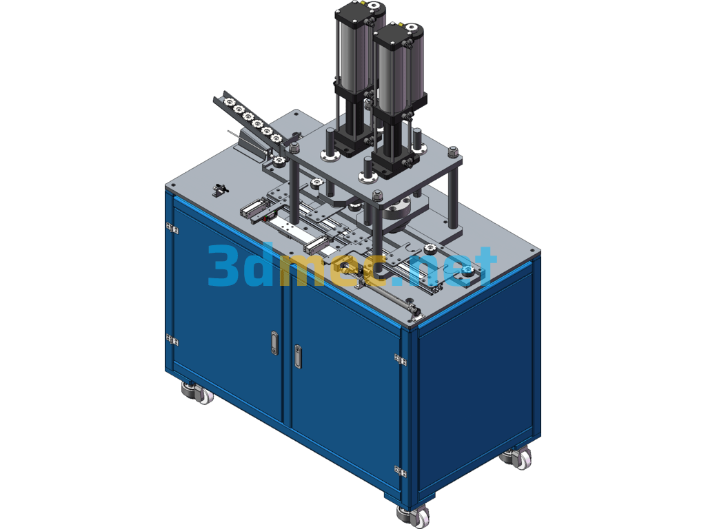 Cast Aluminum Rotor Riveting Machine SolidWorks 3D Model Free Download