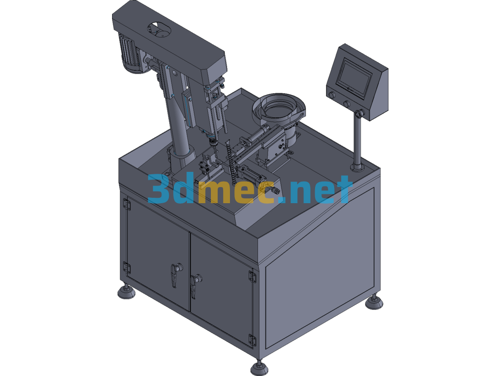 Lock Cylinder Automatic Drilling Machine (Standard Type) Exported 3D Model Free Download