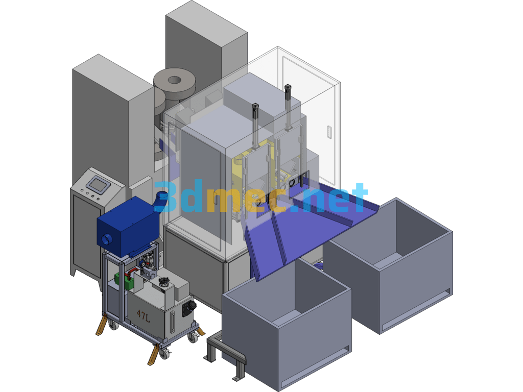 Forging Parts Antirust Spray Oil Atomization Equipment Exported 3D Model Free Download
