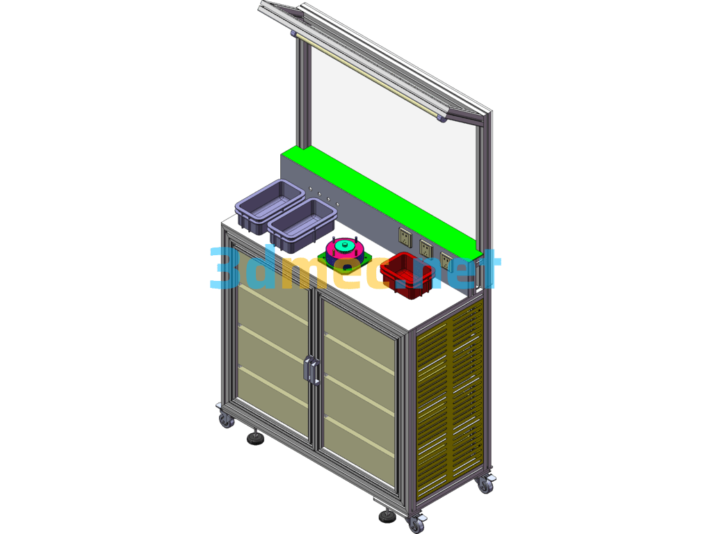 Lock-Up Clutch Assembly Station SolidWorks 3D Model Free Download