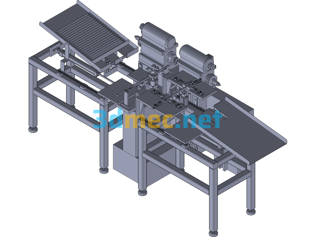 Automatic Loading And Unloading Equipment For Parts Processing Exported 3D Model Free Download