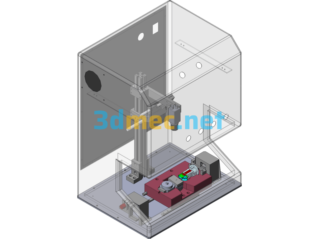 Parts Error-Proof Visual Inspection Machine SolidWorks 3D Model Free Download