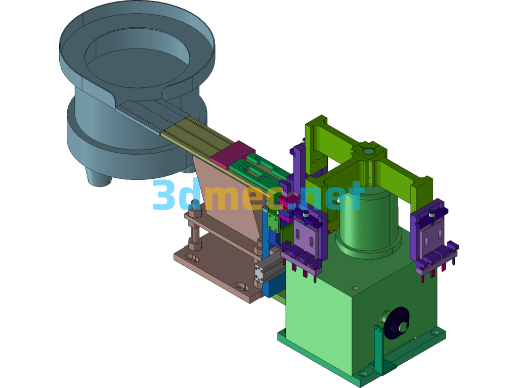 Vibratory Disk Plus Lifting And Swinging Divider Loading Module Exported 3D Model Free Download