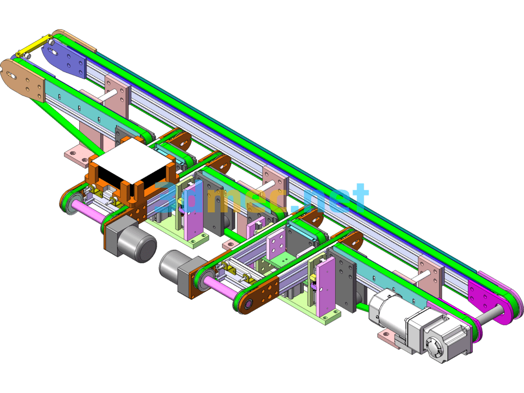 Non-Standard Automation Special Conveyor Equipment SolidWorks 3D Model Free Download