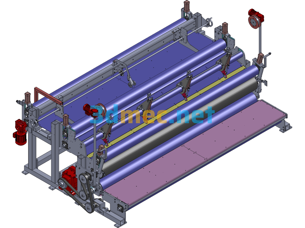 Non-Standard Automatic Fabric Cutting Machine SolidWorks 3D Model Free Download