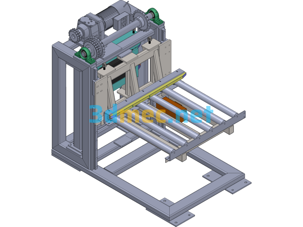 Top Lift Transplant Elevator SolidWorks 3D Model Free Download