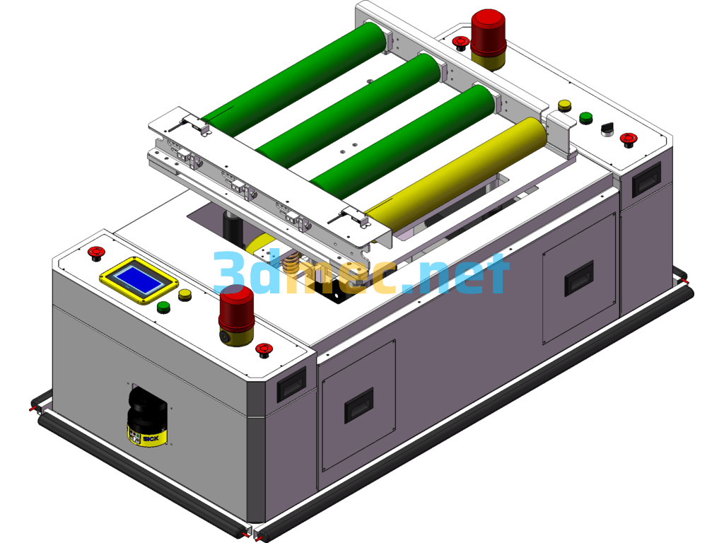 Elevating Transplanting AGV SolidWorks 3D Model Free Download