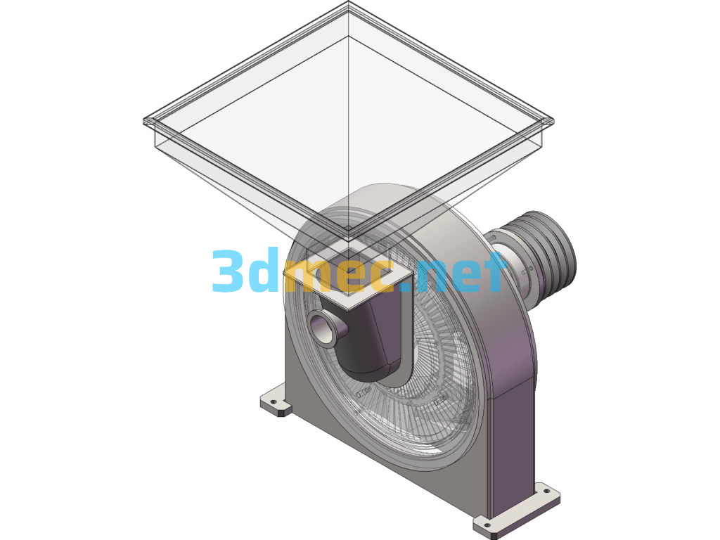 Ingredients And Herbs Pulverizer 60B Self-Priming Pulverizer SolidWorks 3D Model Free Download