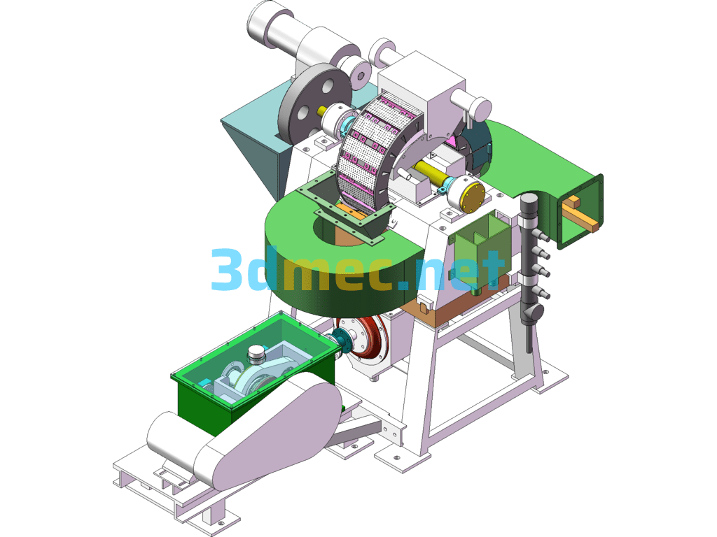 High Gradient Magnetic Separator SolidWorks 3D Model Free Download