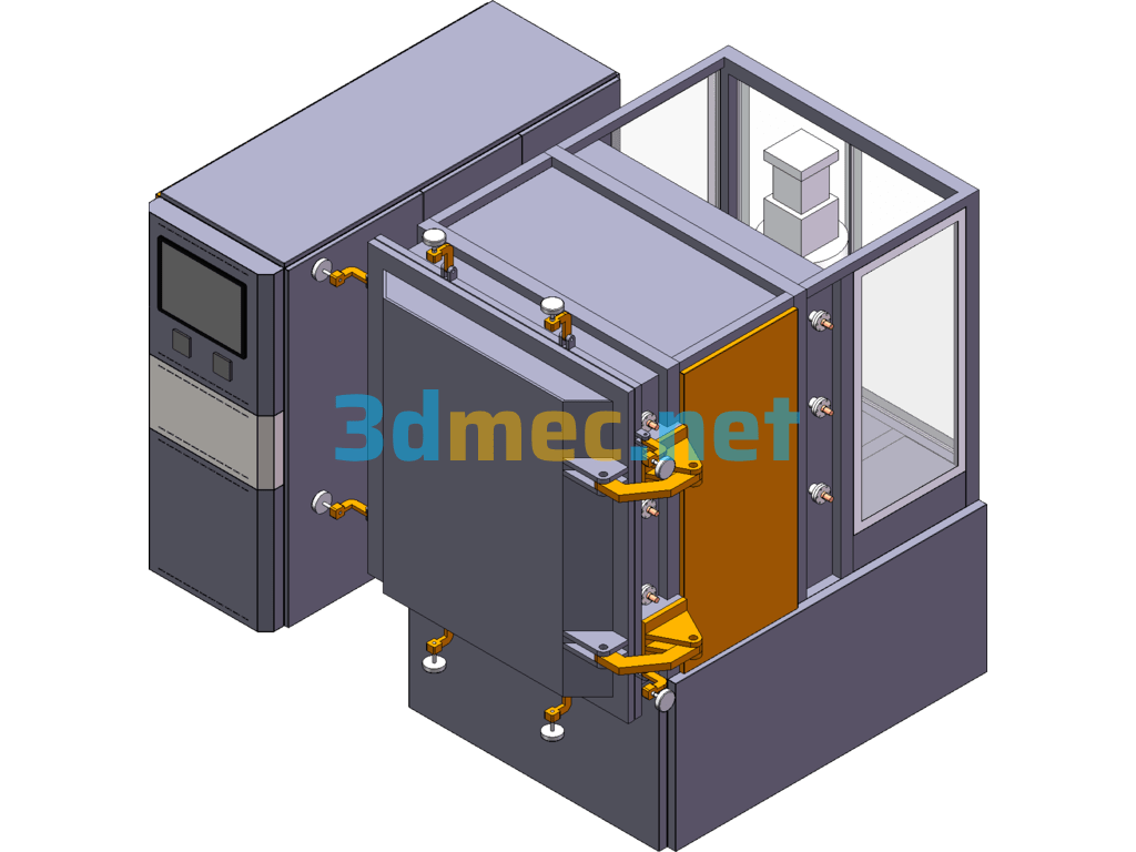 High Vacuum Oven SolidWorks 3D Model Free Download