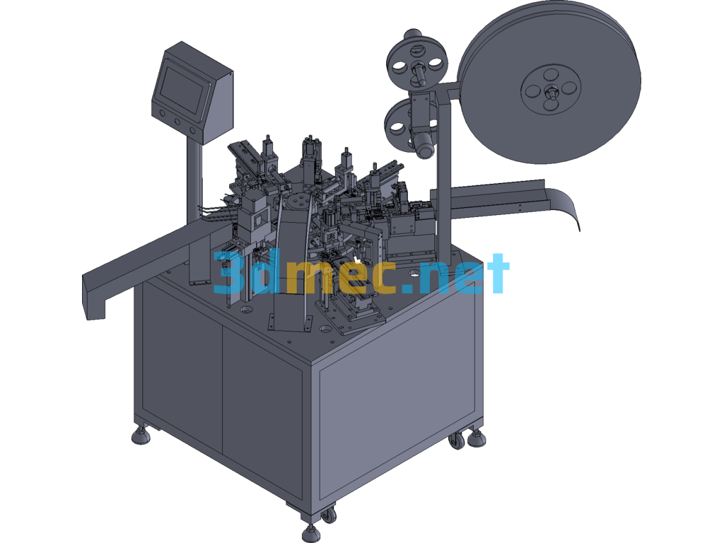 Mouse Encoder Automatic Assembly Machine Exported 3D Model Free Download