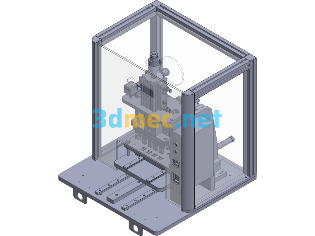 Shrapnel Assembly Pneumatic Machine Exported 3D Model Free Download