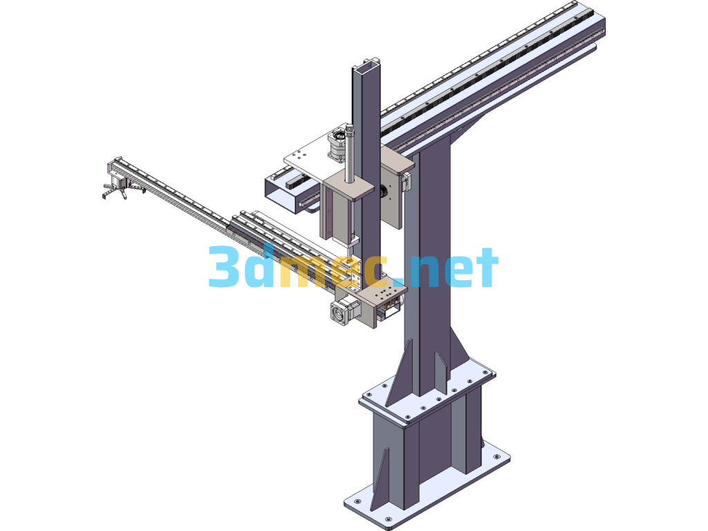 Truss Type 3-Axis Manipulator SolidWorks 3D Model Free Download