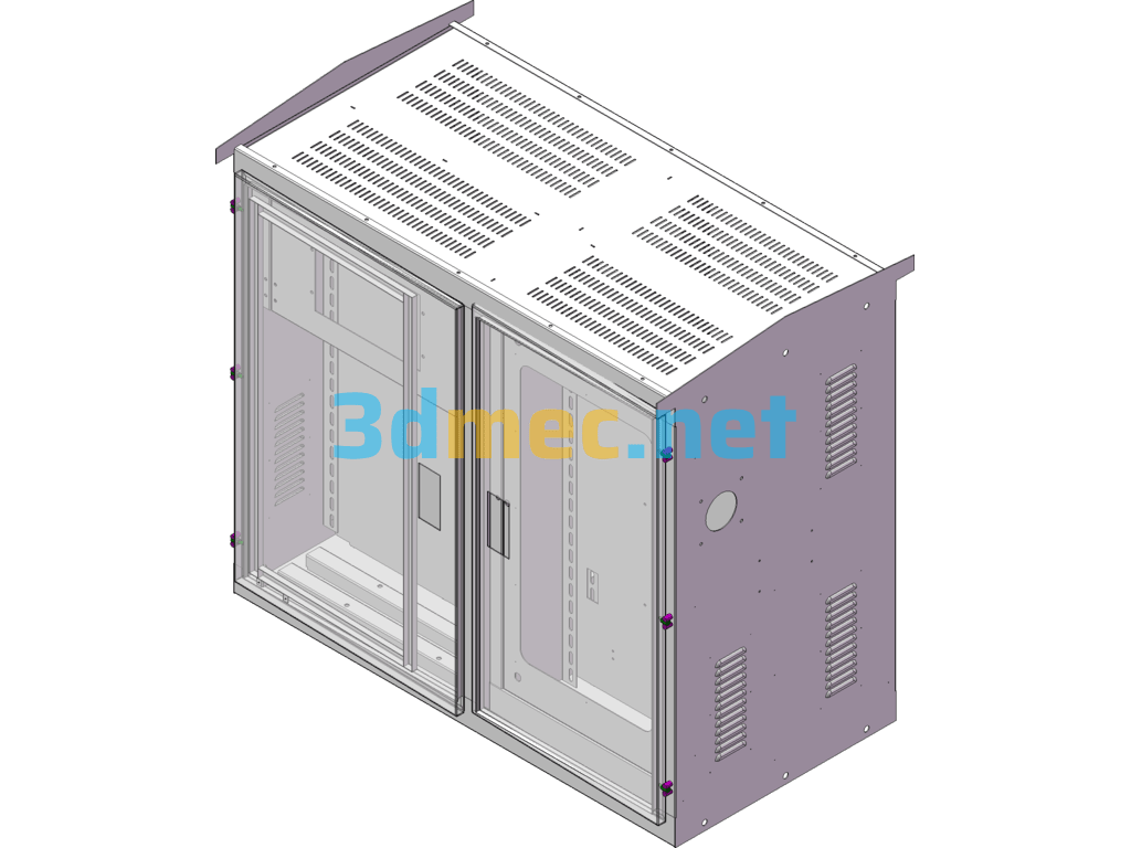A Collection Of 10 Power Distribution Cabinets Distribution Boxes Sheet Metal Construction SolidWorks 3D Model Free Download