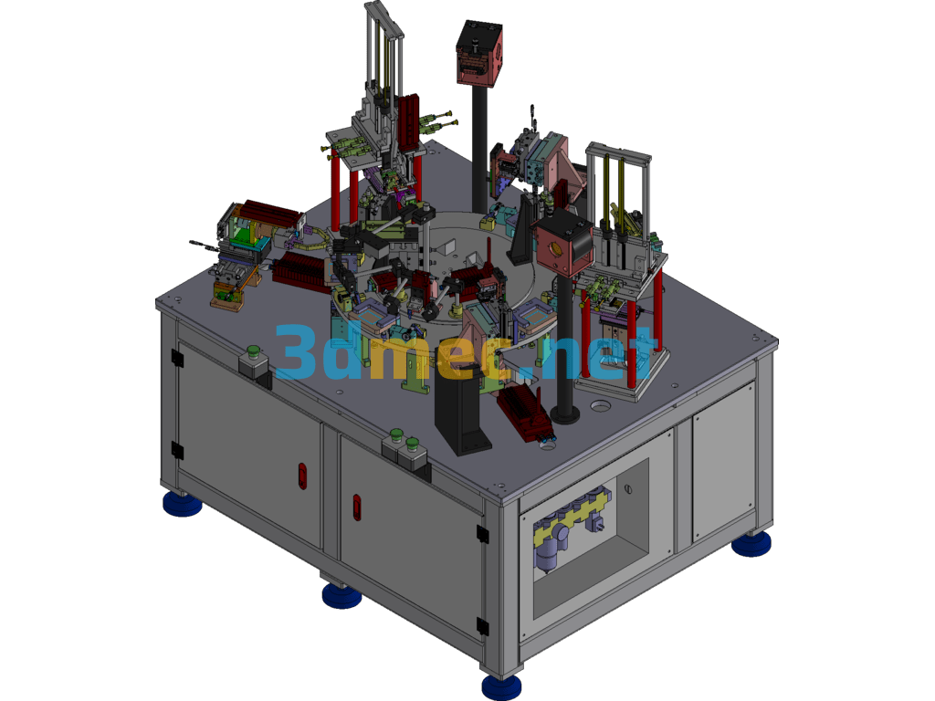 Lock Cylinder Automation Assembly Lineup Machine Exported 3D Model Free Download