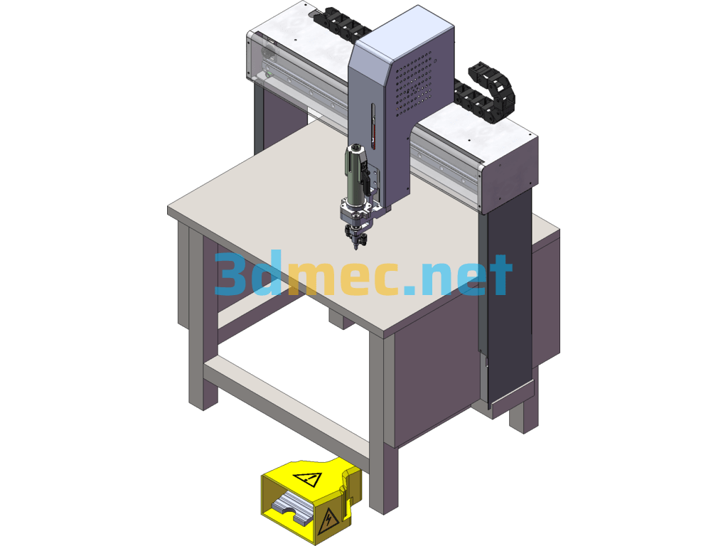 Automatic Positioning Locking Screw Machine SolidWorks 3D Model Free Download