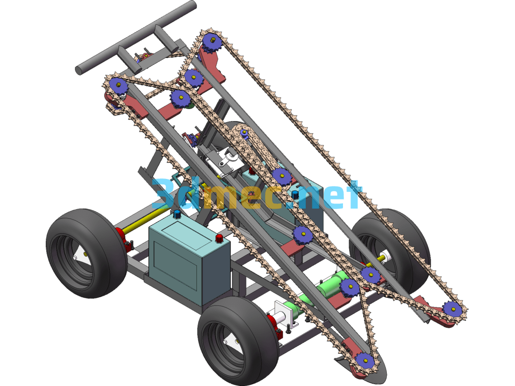 Ginger Harvester SolidWorks 3D Model Free Download