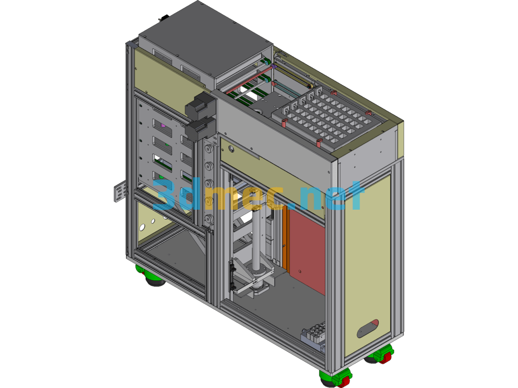 Tray Disk Independent Loading Cart Exported 3D Model Free Download