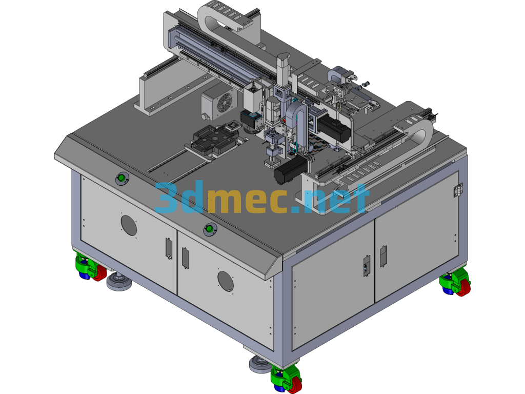Cell Phone Fingerprint Module Assembly Equipment Exported 3D Model Free Download